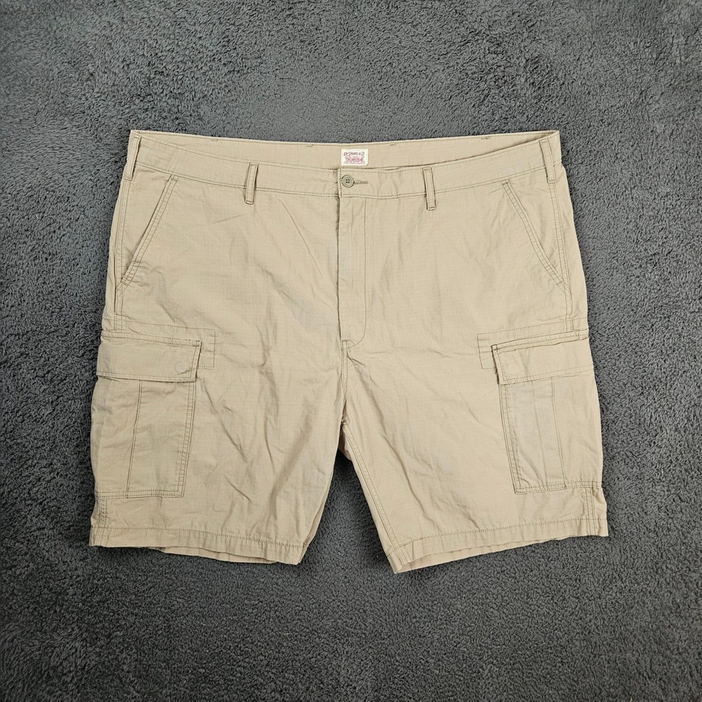 Levi Strauss Co Mens Khaki Cargo Shorts Size 48